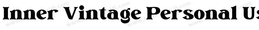 Inner Vintage Personal Use字体转换
